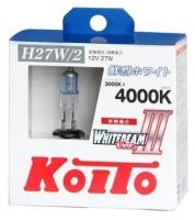 Лампа автомобильная галогенная H27/2 KOITO WHITEBEAM III 4000К 12V 27W (2 шт.) P0729W