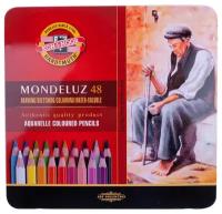 KOH-I-NOOR Акварельные карандаши Mondeluz, 48 цветов (3726048001PL)