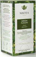 Чай зеленый Niktea Green Fusion / Грин Фьюжн в пакетиках, 25п х 1,75г