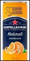 Напиток SanPellegrino Naturali с сок апельсин ср/газ ж/б 0,33л 24шт/уп