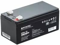 Аккумуляторная батарея Pitatel HR4-12 для ИБП, детского электромобиля, мотоцикла, опрыскивателя, эхолота, AGM VRLA 12V 4Ah