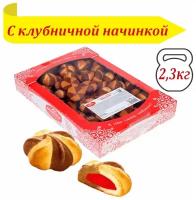 Печенье БЕЛОГОРЬЕ Шапито сдобное с клубничной начинкой, 2.3 кг