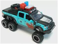 Машинка с дымом Ford F-150 Raptor металлическая 1:24 со светом и звуком