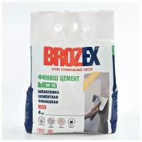 BROZEX Смесь шпаклевочная Brozex WR 75 БЕЛАЯ финиш цемент для стен 4,0 кг