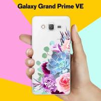 Силиконовый чехол на Samsung Galaxy Grand Prime VE Цветы 10 / для Самсунг Галакси Гранд Прайм ВЕ Дуос