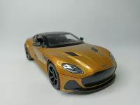 Коллекционная машинка игрушка металлическая Aston Martin DieCast для мальчиков масштабная модель 1:24 золотистая