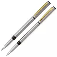 Набор подарочный Pierre Cardin Pen&Pen - Silver, ручка шариковая + ручка роллер