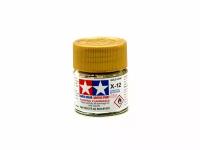 X-12 Gold Leaf metallic, acrylic paint mini 10 ml. (Золото металлик) Tamiya 81512