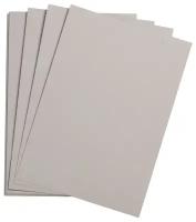 Цветная бумага Clairefontaine 500х650 мм, "Etival color", 24 л, 160г/м2, серый, легкое зерно, хлопок (93767C)