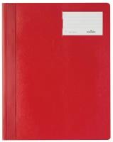 Папка-скоросшиватель Durable 2500/03 ПВХ с карманом для маркировки, визитки, формат А4, А4+, красный