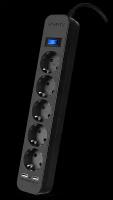 Фильтр SVEN SF-05LU3,0 м (5 евро розеток,2 USB) черный