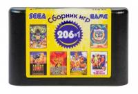 Игровой сборник для приставок Сега Magistr Mega Drive / 206 игр Приключения