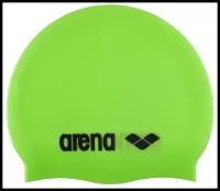 Шапочка для плавания Arena Classic Silicone, зеленая