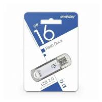 USB2.0 16Gb SmartBuy V-Cut Silver