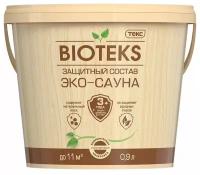 Защитный состав Bioteks Эко-сауна, полуматовый, бесцветный, 2 л