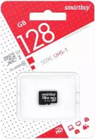Карта памяти SmartBuy microSDXC 128 ГБ Class 10, UHS Class 1, R/W 90/25 МБ/с, 1 шт., черный