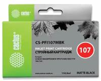 Картридж струйный Cactus CS-PFI107MBK черный матовый 130мл для Canon IP iPF670iPF680iPF685iPF770iPF7