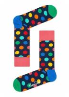 Яркие носки унисекс Big Dot Sock в цветной горох 25, темно-синий