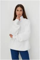 Свитер крупной вязки KIVI CLOTHING, белый, размер 40-48