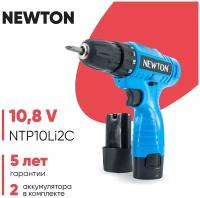 Шуруповерт аккумуляторный NEWTON NTP10Li2C, 10.8 В, 2 АКБ, 1.3 Ач, 18 Нм