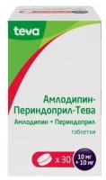 Амлодипин-Периндоприл-Тева таб., 10 мг+10 мг, 30 шт