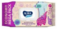 Влажные салфетки AURA ULTRA COMFORT для детей 200 штук 4752171003095