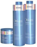 Комплект Estel Otium Aqua для увлажнения волос (Шампунь 1000 мл и Бальзам 1000 мл.) + Маска 300 мл. в подарок