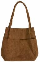 Сумка-шоппер Bag&You "Вельвет", цвет коричневый