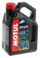 Масло моторное для квадроциклов MOTUL ATV-UTV 4T 10W-40,минеральное, 4 л