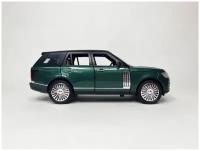 Машинка металлическая инерционная "Ленд Ровер/Land Rover" Range Rover 1:24, 20 см со световыми и звуковыми эффектами Зеленый
