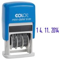 Датер Colop S120 Bank mini с автоокраской, цифровой, шрифт 3.8 мм