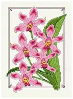 Набор для вышивания Сделано с любовью "Дикая орхидея" 25x35 см, Цветы