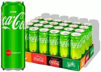 Газированный напиток Coca-Cola Lime 0.33 л ж/б упаковка 12 штук Беларусь