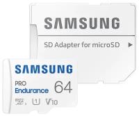 Samsung PRO Endurance microSDXC Memory Card 64GbClass10 Uhs-i U1 V10+ microSD--> S