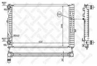 Радиатор VW Passat 1.6-1.9TDi 95> Stellox 10-25021-SX
