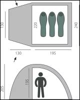 Палатка туристическая BTrace Dome 3