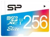Флеш карта microSD 256GB Silicon Power Elite microSDHC Class 10 UHS-I (SD адаптер) Colorful