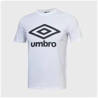 Футболка хлопковая Umbro Large Logo 65352U-13V, р-р M, Белый