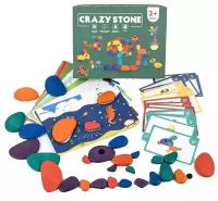 Детская мозаика " цветные камешки" с заданиями, развивающий набор радужные камешки Монтессори