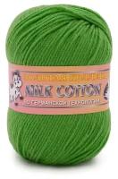 Пряжа Color City Milk Cotton (Милк Коттон) 5шт 42 зеленый 45% хлопок, 15% шелк, 40% акрил 50г 150м