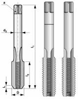 Метчик трубная резьба HSS G1/16 дюйма Bucovice Tools 142116