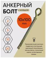 Анкерный болт с кольцом 10х100 (2 шт.)