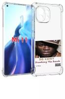 Чехол MyPads 50 Cent - Breaking The Bank для Xiaomi Mi 11 (экран 6.81) задняя-панель-накладка-бампер