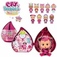 IMC Toys Пупс-сюрприз плачущий младенец c розовым домиком Cry Babies Magic Tears Pink Edition