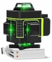 Лазерный уровень HiLDA 4D/16 линий с Дисплеем зеленый луч 2 аккумулятора st++