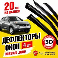 Дефлектора на окна Nissan Juke (YF15) 2010 Серия "Стандарт"