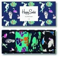 Носки Happy Socks, 4 пары, размер 36-40, мультиколор