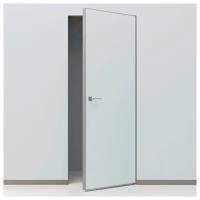 Дверной комплект под отделку Краснодеревщик/кромка алюминиевая цвет хром с 4-х сторон 2000*800 прямое открывание на себя