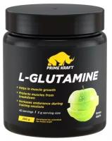 Аминокислота Prime Kraft L-GLUTAMINE (зелёное яблоко), банка, 200 гр