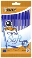 Ручка шариковая синяя Cristal BIC, 10 шт